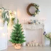 Dekoracje świąteczne mini sztuczne drzewo świerć stołowy z materiałem i idealny na przyjęcie domowe w Holiday Decoration Decoration