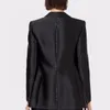 レディーススーツブレザースーツタイドブランド高品質のレトロファッションデザイナーシリーズスーツジャケットシングルボタンスリムプラスサイズの女性用服