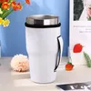 Herbruikbare handgrepen Ice Coffee Cup Sleeve Neopreen geïsoleerde mouwen Cups Holder met handgrepen voor 30 oz -32oz Tumbler Water fles mokkapkoffer zakje zakje