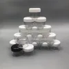 30g 30ml/1オンス詰め替え可能なプラスチックスクリューキャップの蓋を除き、爪粉末ボトルアイシャドウコンテナDHPMV用の空の空の化粧瓶