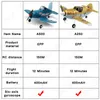 Aeromobile Modle Wltoys A250 A500 2.4G Aereo RC 4Channels Remote Control Modello di volo Modello Aereo Motore Brushless Motore EPP Schiam Toys for Children 230815