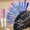 Estatuetas decorativas de 7 polegadas de 7 polegadas de vento chinês Fan Fan Feminino Dança Dança Dançar Plástico Estilo