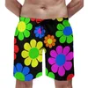 Men's Shorts Red Tie Dye Gym Summer Hippy Swirl Print Vintage Beach Short Pants Man Surfing Fast Dry Design Swim Trunks