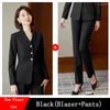 Zweiteiler Kleid hochwertige Frühling Herbst Formal Ladies Blazer Women Business Suits Work-Tragen Bürouniform 2-teiliger Rockjacke Set 4xl