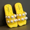 Slipper Children's Outdoor Pearl Slippers Princess Soft Sole Slip Footwear Girls Casual Breatble Flip Flops R230815