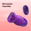 Sex Toy Masseur Langue multi-vitesses Vibrateur de léchage oral USB Oeuf vibrant G-spot Massage vaginal Stimulateur de clitoris pour les femmes Td0421