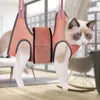 Dog Apparel Cat Holder For Grooming Hanging Harness Pet Hammock Restraint Bag Cleaning Bathing Nail Clipping Trimming 230814