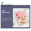 Gift Wrap Card Box Candy Case Sweets Holder Multi-function Jewelry Container Transparent Small Plastic Display