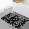 Carpet Halloween Flower Style Skull Paisley Black Kitchen Doormat Bedroom Bath Floor House Hold Door Mat Area Rugs Home Decor 230815