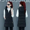 Women's Vests Female Winter Sleeveless Jackets Coats Women Woman Fashion Cotton Padded Ladies Loose Warm Thick Zipper Waistcoat G777