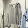 Women's Hoodies 2023 Plus size Koreaanse Koreaanse trui met lange mouwen sweater losse casual vaste kleur All-match jas Harajuku Fashion Clothing