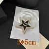 GG GG Marka Tasarımcı Çift Mektup Pimleri Broşlar Kadın Yıldız Crysatl Pearl Rhinestone Cape Broch Suit Pin Düğün Partisi Jewerlry Acces