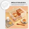 Plates Bread Storage Box Fruit Clear Candy Boxes Large Containers Metal Garbage Can Lid Tea