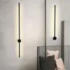 Duvar lambası Yatak Odası Yatak Başı Arka Plan Işık Modern Basit Doğrusal Tüp LED Fuaye Koridor Merdiveni Accon Lambalar