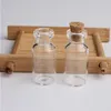 VIALS 2ML BOTTALES Clear Glass con corcho mini botella de vidrio Tapa de madera de madera Jares vacíos pequeños 16x35x7mm alturaxdia linda embarcación de desear hbqa hbqa