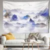 Tapestries landschap schilderen tapijtwand hangende kunst natuurlijk landschap hippie esthetische kamer huisdecor r230815