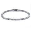 Rock Tennis Chains Hip-hop Tide Men's Bracelet Zircon-microencased 3mm Bracelet Tennis bracelets For Men Jewelry CHG23081517-18 capsmens