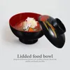 Miski miso miski mała zupa wygodna porcelanowa porcelanowa porcelanowa japoński styl samll plastikowe lidded serwingowe usługi kuchenne gospodarstwa domowego