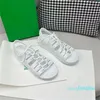 Designre platte sandalen vrouwen modejurk dames schoenen pvc jelly single open teen riem trendy casual zomerblokfeestje schoenen