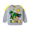 Hoodies Sweatshirts Çocuk Giyim Pamuk Bebek Erkekler Sonbahar Kış Çocuk Giysileri Dinozor Küçük Outer Giyim Kostümü 230815