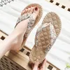 Pantofola Pantofole da donna estive Shopping alla moda e versatile Sandali piatti da spiaggia a spina di pesce da viaggio