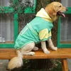 Odzież z ubrania dla psa gruba kurtka z kapturem dla średnich dużych psów Labrador jesienna zima ciepłe ubrania moda kombinezon dla psa dostawcy płaszcza 230815