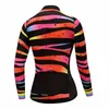 Cykeltröja set Lady Long Sleeve Set gel andningsbar cykel uniform racing sport mountain cykel kostym 230815