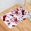 Altre forniture per feste di eventi Halloween in stile morbido tappeto morbido decorazione poliestere horror footprint di sangue di Halloween casa non slip tappeti da bagno tappeti water 230814