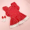 Abbigliamento per cani abito da principessa Princess Summer Cucciolo Sweet Dot Dot Gat Fashion Lace Shirt Small Abbigliamento morbido Yorkshire Chihuahua Poodle