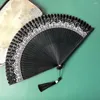 Figurine decorative Fan Dance Unique Fucice Silk Hand con pandant Chinese Party Pieging Pography Popting