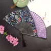 Dekorative Figuren chinesischer Vintage -Stil Klapper Fan Holz Alte Männer und Frauen Sommer coole Hand klassische Party Tanzkunst Geschenk