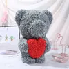 Dekorative Blumen 40 cm Rosenbär 2023 Teddy Schaumdekoration Weihnachtsgeschenke Valentinstag Geschenk