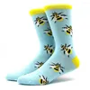 Herrensocken Herbst- und Winterkämmerkämmerte Watteswäsche Frauen Cartoon Fun Happy Seal Zebra Koala Modegeschenk