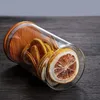 Glass Jars with Natural Bamboo Lids for Home Kitchen Flour, Cookie, Candy Spices - Small Food Storage Airtight Canister Sets Pantry Org Hgmv