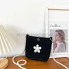 Axelväskor 3d blomma crossbody väska trasa fairy enkel stil pärlkedja liten väska tjej sommar liten väska hög sensestylishdesignerbags