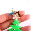 Brincos dangle KuGuys Christmas Trees Drop Long Drop For Women Green Plant Glitter acrílico Acessórios de moda de jóias clássicas