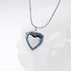 Kedjor 3st/Lot Alloy Rhinestone Heart Floating Locket Necklace For Women Jewelry Birthday Present Mdnen