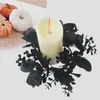 Candle Holders Holder Rings Wreaths Halloween Artificial Leaves For Fence Dining Room Festive Cabinet Living