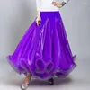 Stage Wear Shiny Fabric Women Flamenco Skirt Ballroom Dance Top Tango Costumes Waltz Dress Spanish Clothes