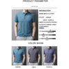 Męskie polo Browon Polo Shirt Men Summer Breath Inteligentne koszule z krótkim rękawem stałe kolory ubrania antywrinowe 230815