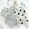 Bibs Burp Cloths 8 층 ins 인쇄 유아 삼각형 스카프 유아 Muslin Cotton Bandana 30 색 C4834 Drop Delivery Kids Matern Dhizu