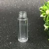 08ML Mini Empty Clear Lip Gloss Tube 50x13mm Black Silver Gold Cap Plastic Lip Balm bottle Lipstick Sample Gift Container Umwos