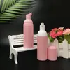 Bottiglie di schiuma di plastica rosa bottiglie di pompa di schiumatura da schiuma da 60 ml bottiglie da viaggio ricaricabili per shampoo aeroporto aeroporto utgt