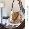 Torby wieczorowe Tomssie Designer Bag luksusowe torebki Kobiety vintage kwiatowy Jacquard splot Mała bagietka na ramię