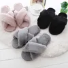 Slippers Women Slippers Winter House Faux Fur Warm Flat Female Shoes Slip on Home Furry Ladies Slippers Indoor Slides Size 36-43 X230519