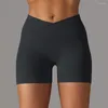 شورتات نشطة ضد Weist Women Scrunch Scrunch Workout High Pherced Booty Gym Gym Yoga Bugym