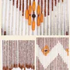 Vorhang Home Decor Room Partition Door Design Bambus Holzperlen handgefertigt Welle Dichtes Fringe Antimosquito Hook Drape 230815