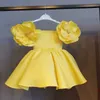 Mädchenkleider Mode Blumen Mädchen Kleid 1st Jahr Geburtstagsfeier Baby Taufkleid für Mädchen Prinzessin Weihnachtskostüm Säuglinge Vestidos 230815