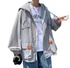 Men's Jackets Men's Jackets Men Summer Zip Pockets City Boy Sun Protection Jackets Skin Coats Breathable Ultra-Light Windbreaker Ins Hooded Outdoor Jackets 20230815