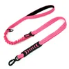 Dog Collars Elastic Bungee Leash For Small Medium Large Dogs Leashes Walking Absorption Two Handle Pets Accessories